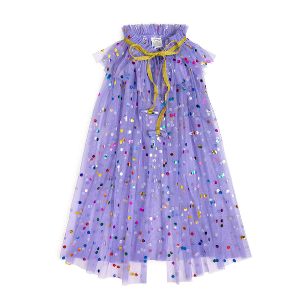 Lavender Tulle Confetti Cape