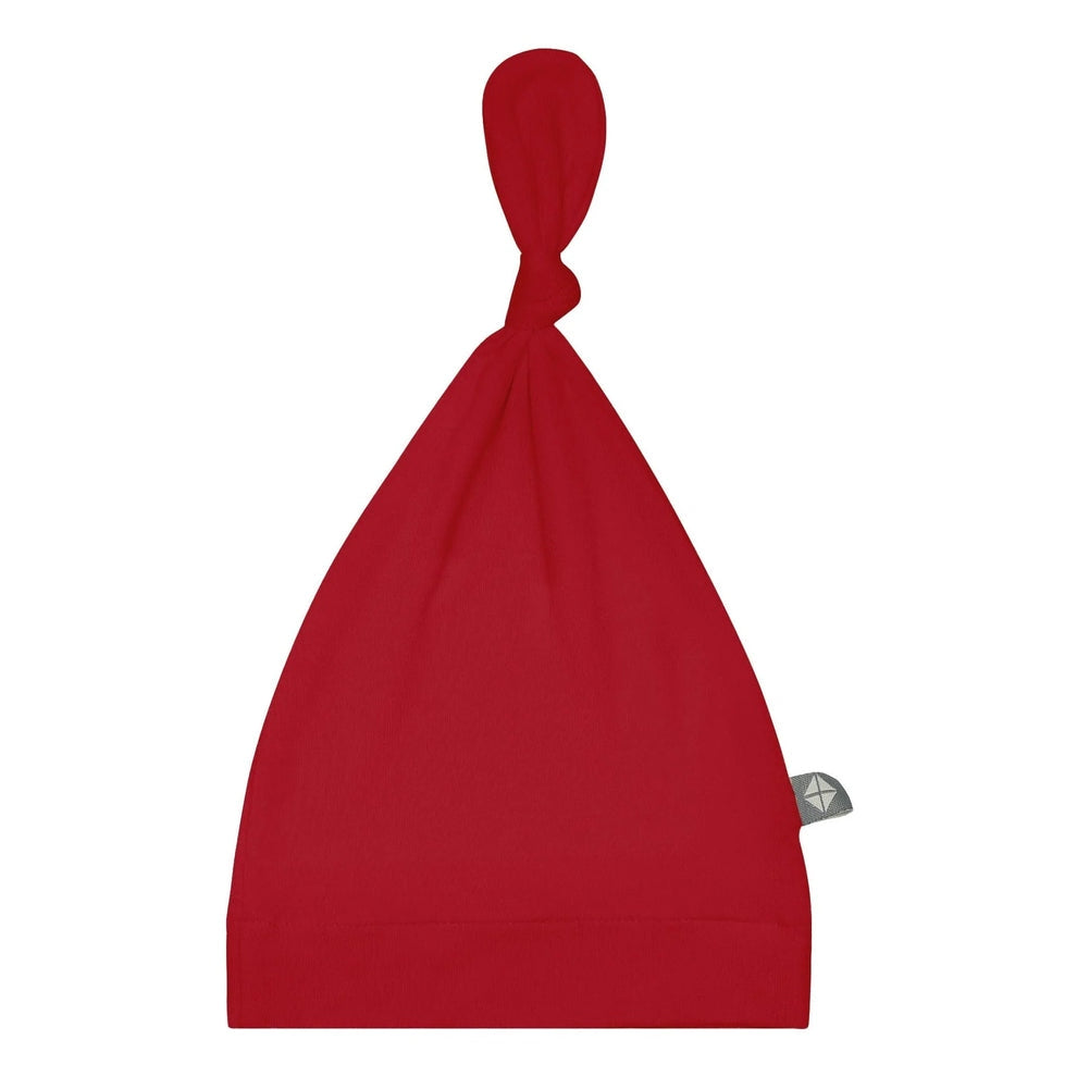 Knotted Cap in Cardinal - Newborn