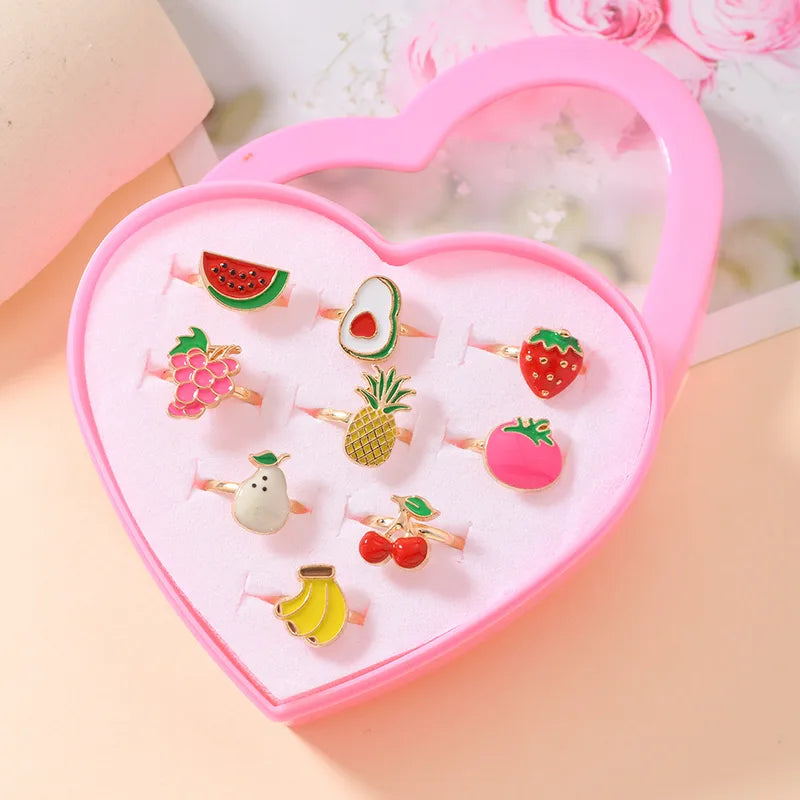 Heart Box Set of Fruit Rings