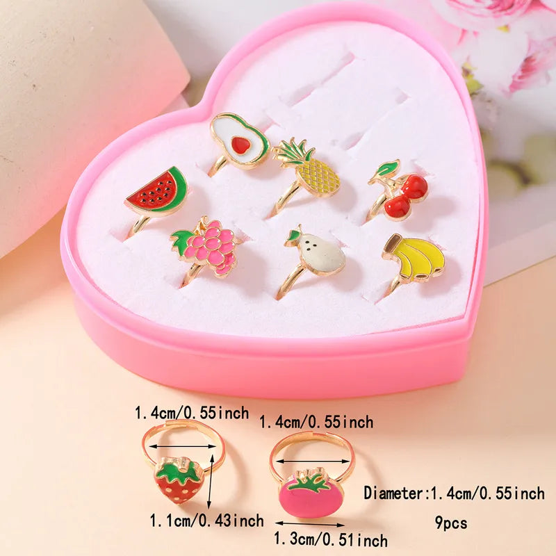 Heart Box Set of Fruit Rings