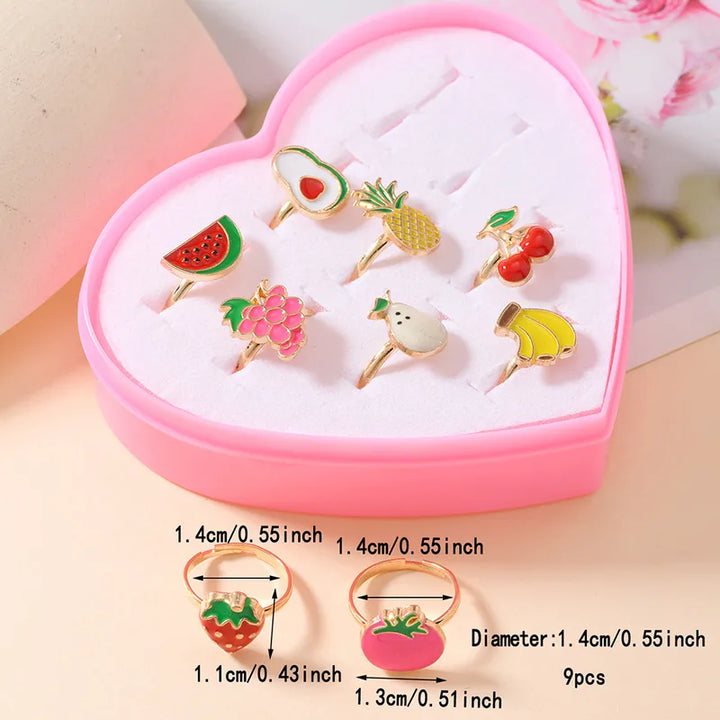 Heart Box Set of Fruit Rings