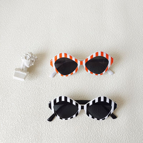 Orange & White Stripe Sunglasses (3-8 years)