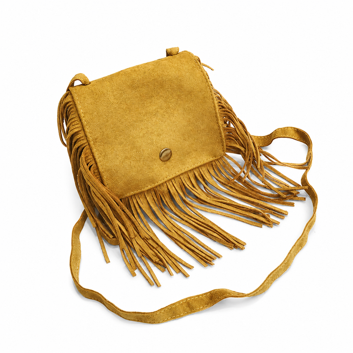 Fringe Ochre Purse