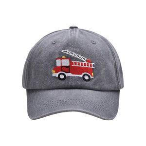 Grey Firetruck Hat (4-8 years)