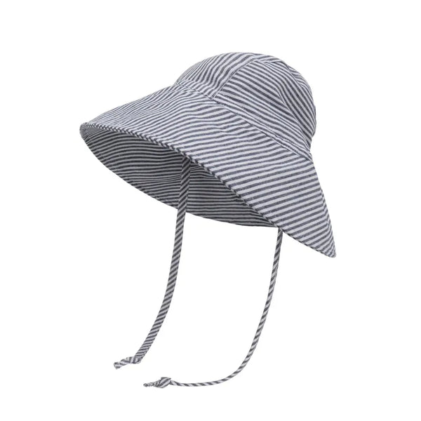 Navy Stripe Sun Hat