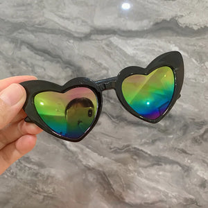 Cat Eye Heart Sunglasses  Black (3-8 years)