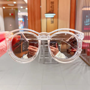 Clear Mirrored Sunglasses