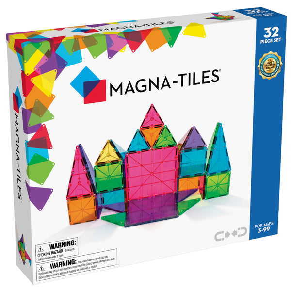 Magna-Tiles Clear Colors 32pc Set