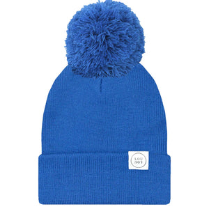 Cobalt Blue Beanie with Pom