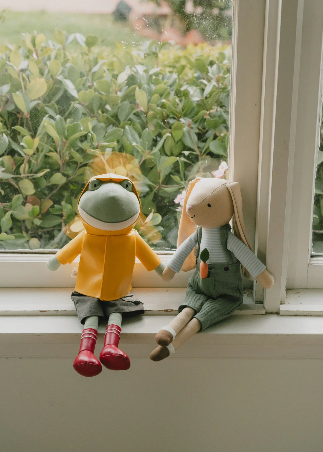 Frog in Raincoat Plush Toy