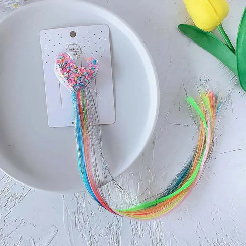 Heart Rainbow Magic Hair Clip