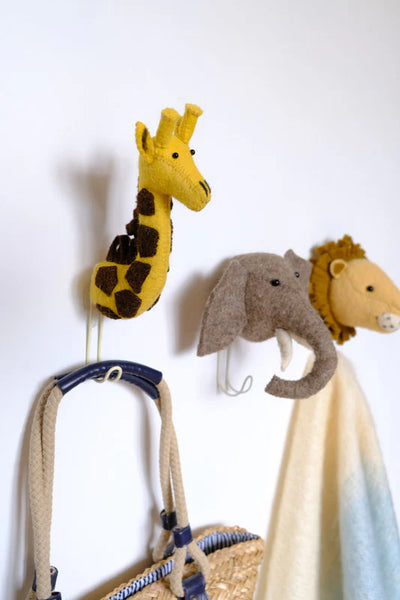 Elephant Wool Coat Hooks