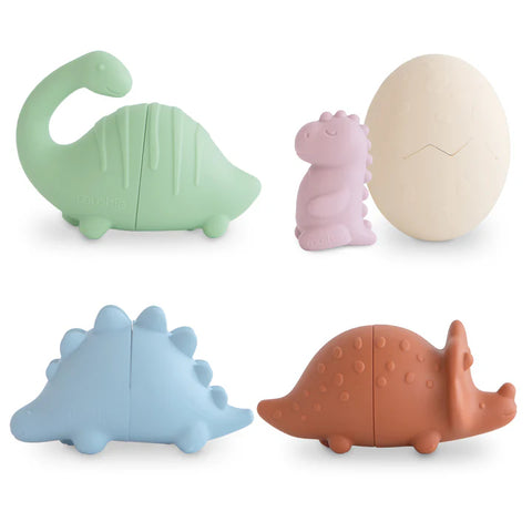 Dinosaur Mold Free Bath Play Set - 4 Pack