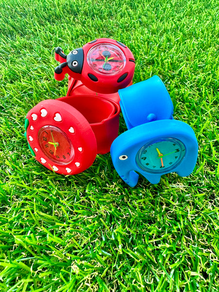 Ladybug Silicone Slap Bracelet Watch