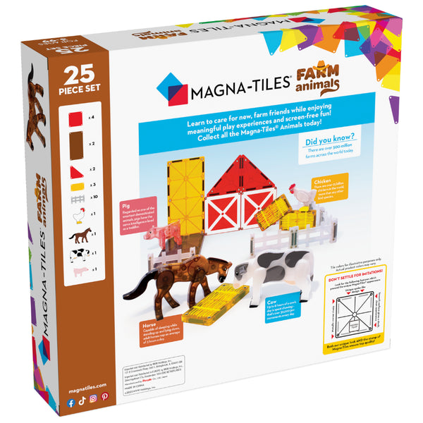 Magna-Tiles Farm Animals 25pc Set