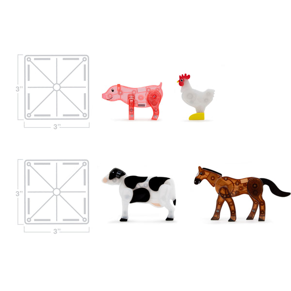 Magna-Tiles Farm Animals 25pc Set