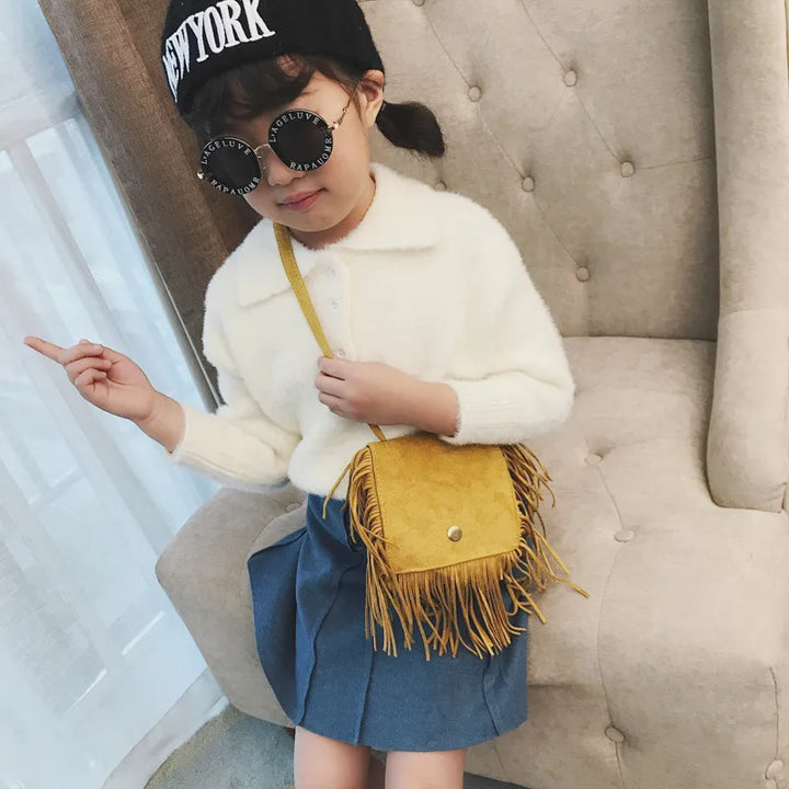 Fringe Ochre Purse