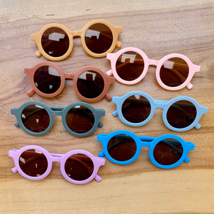Retro Round Sunglasses Petal 3-8 years