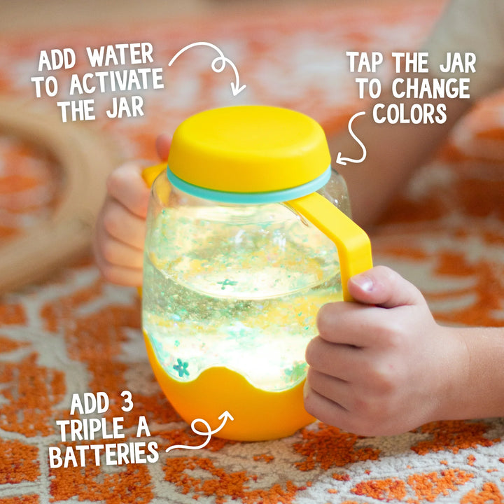 Orange Sensory Play Jar