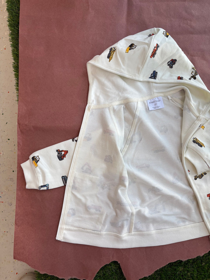 Construction Vehicles Terry Hoodie + Jogger Set