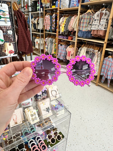 Purple Daisies Frame Sunglasses (3-8 years)