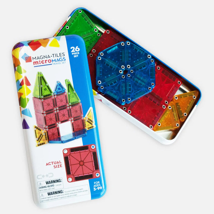 Magna-Tiles MicroMags 26pc Travel Set