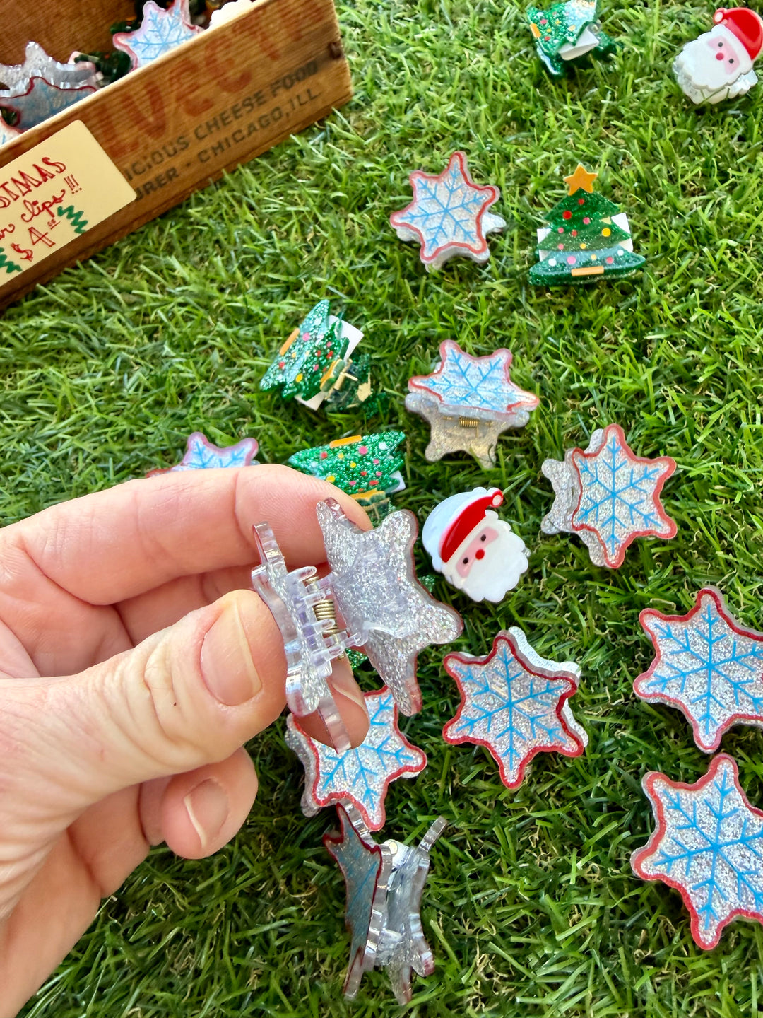 Mini Holiday Hair Claw