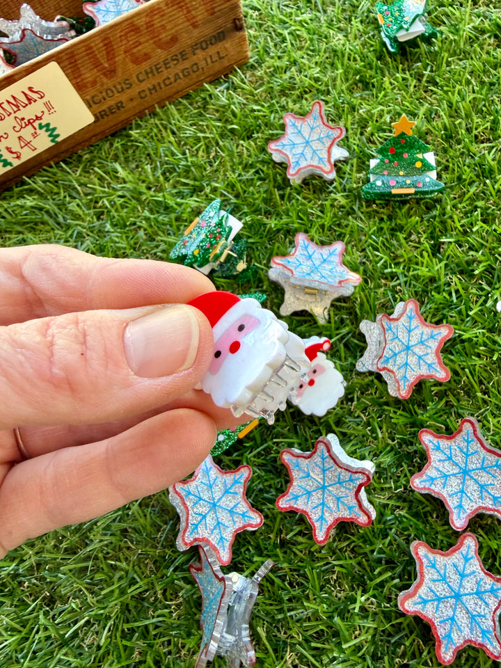 Mini Holiday Hair Claw