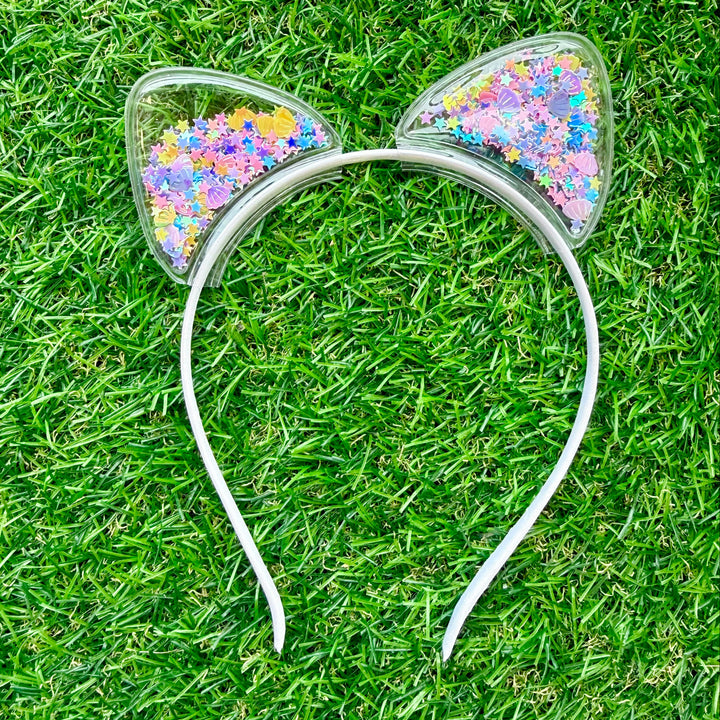 Confetti Shaker Cat Ears Headband