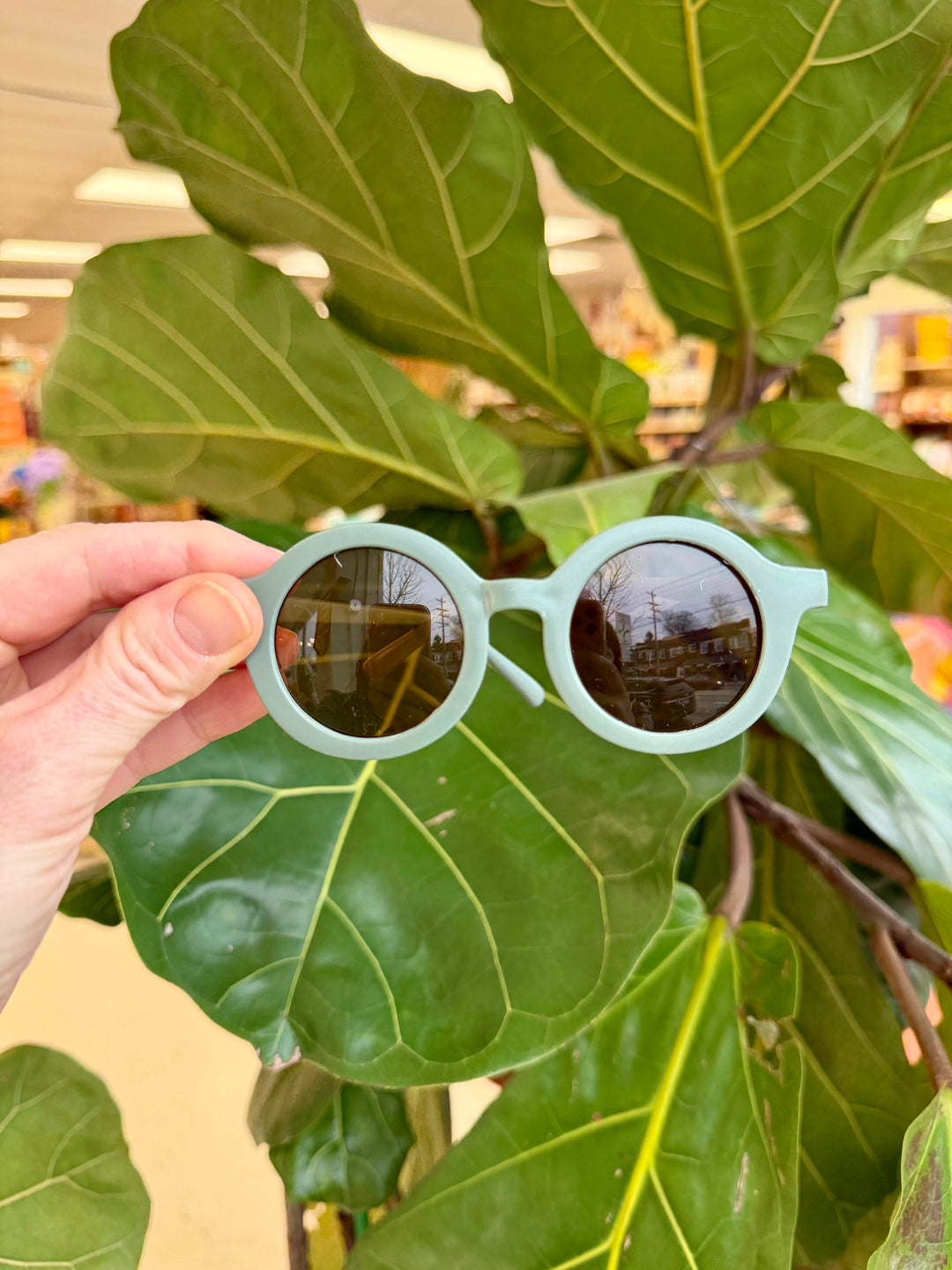 Retro Round Sunglasses Fern 3-8 years