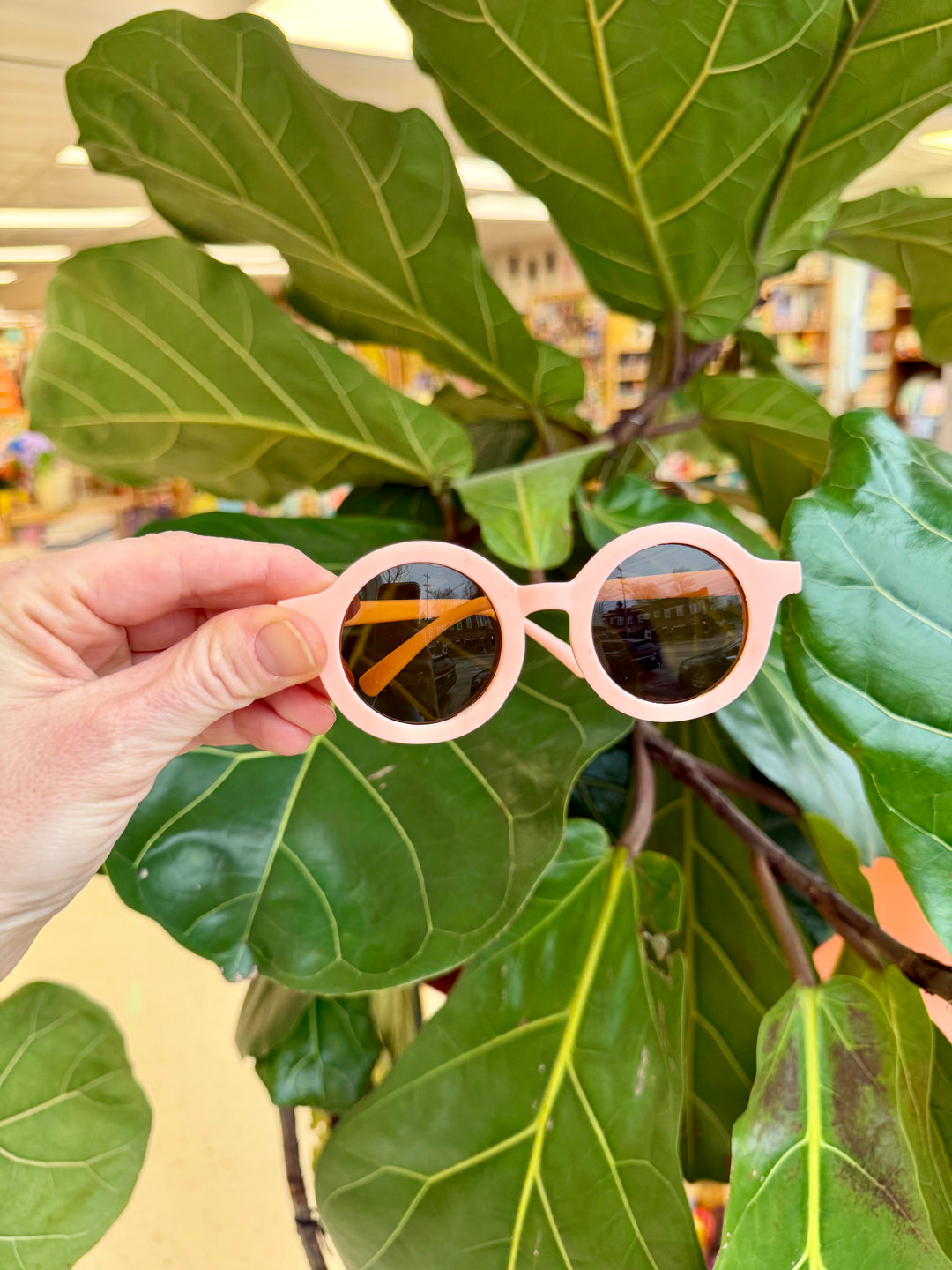 Retro Round Sunglasses Petal 3-8 years