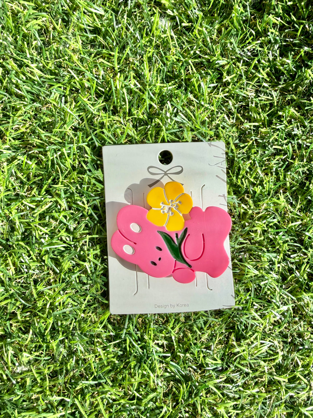 Pink Bunny Hair Clip