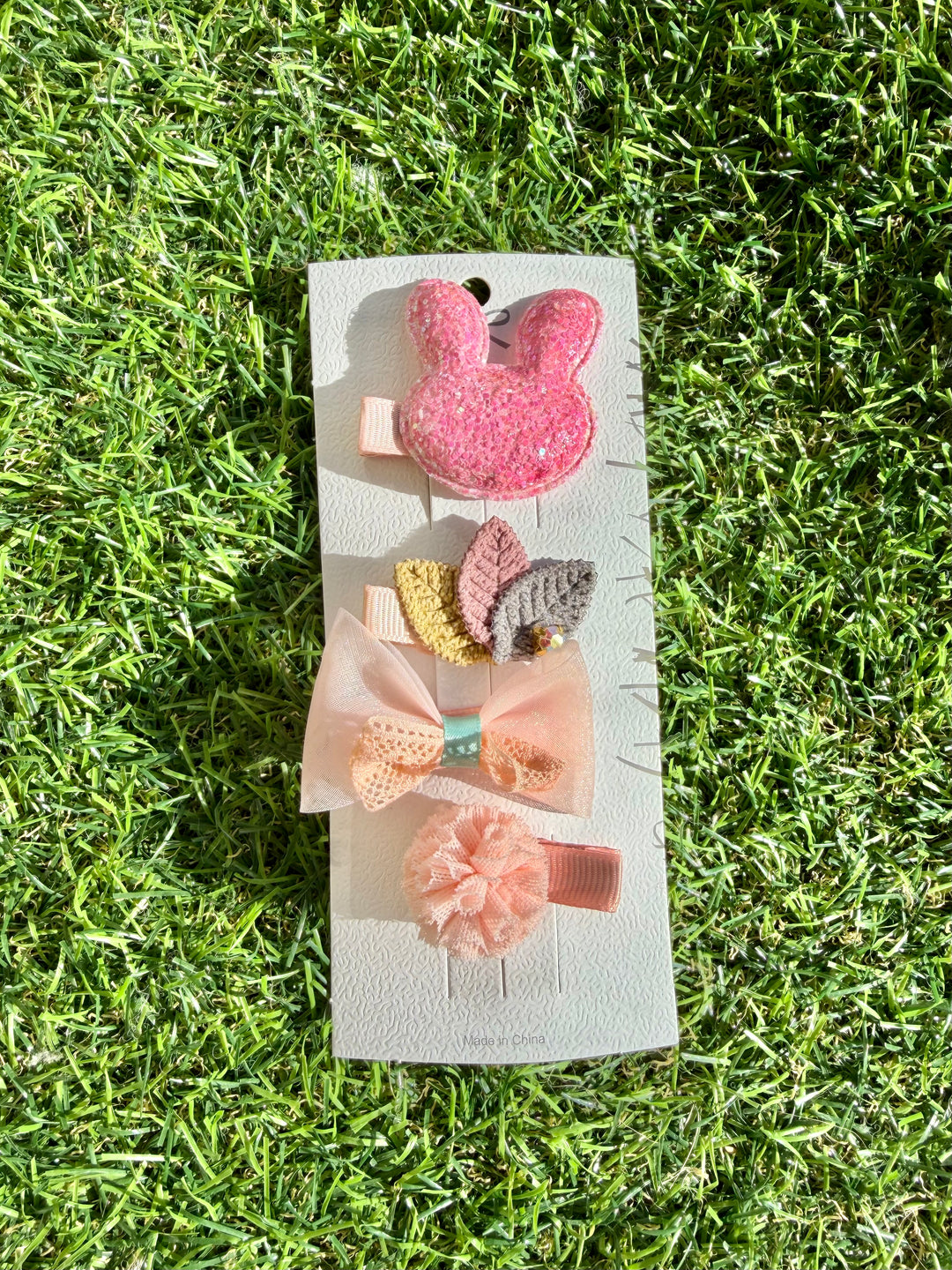 Pink Bunny Hair Clip S/4