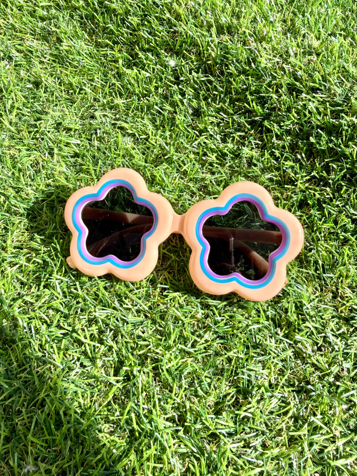 Pink/Blue/Purple Flower Sunglasses