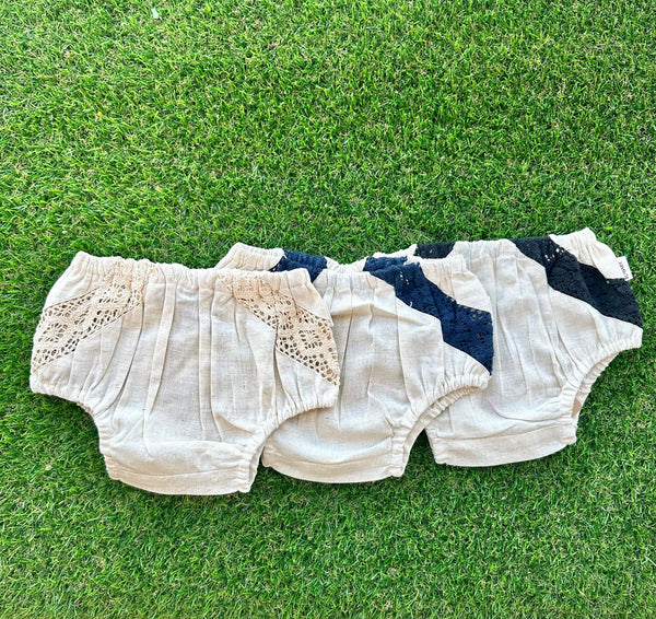 Natural Lace Inset Bloomers