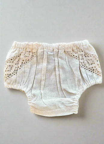 Natural Lace Inset Bloomers