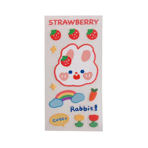 Rainbow Rabbit Sticker Set