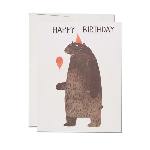 Party Bear Birthday Card