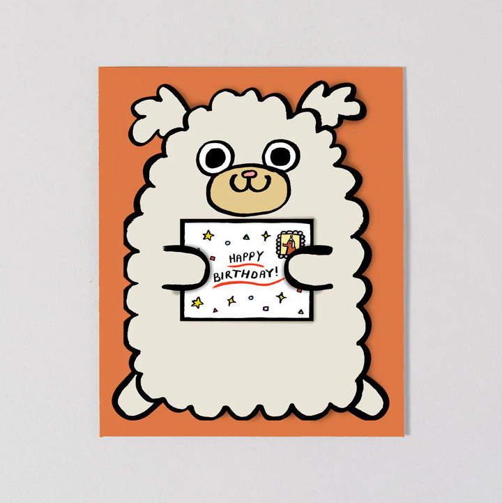 Dog with Mini Card Card