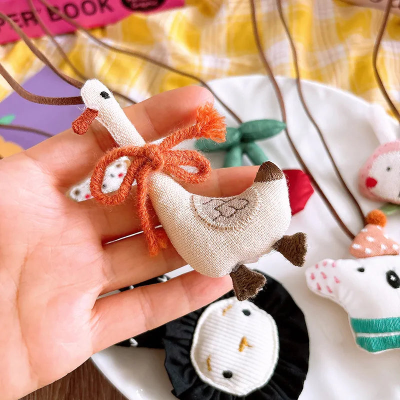 Plush Goose Necklace