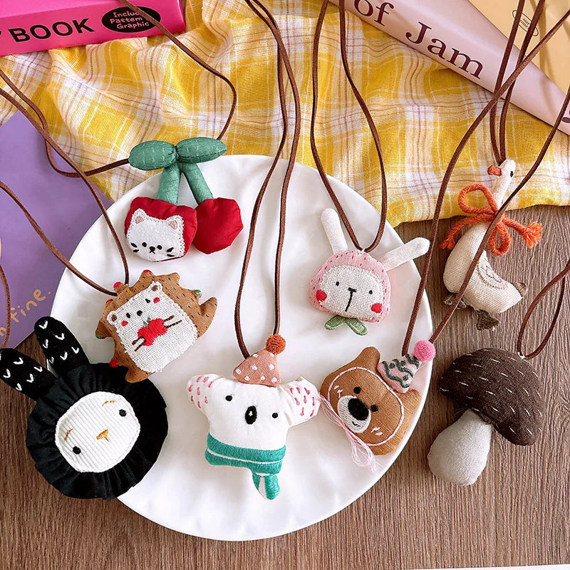 Plush Goose Necklace