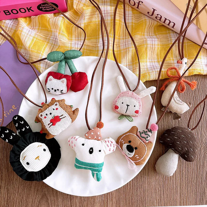 Plush Goose Necklace