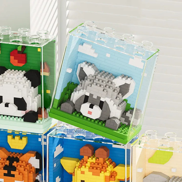 Animal Block Set with Case