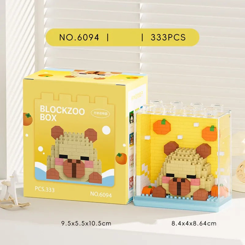 Animal Block Set with Case
