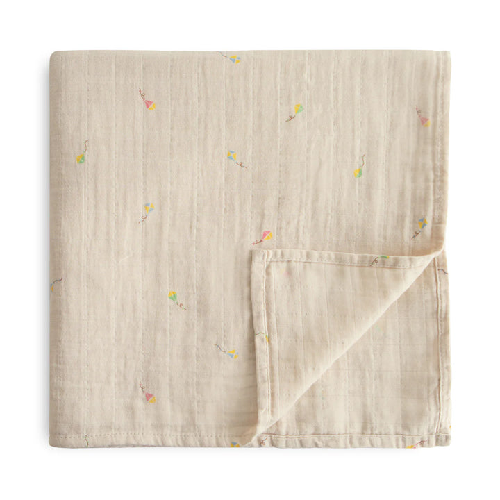 Organic Cotton Muslin Swaddle Blanket Kites