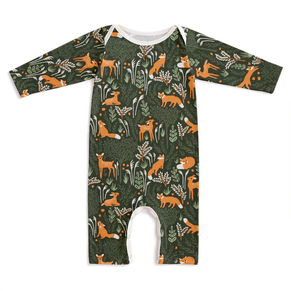 Deer & Foxes L/S Romper