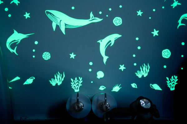 Sea Animal Glow Wall Stickers