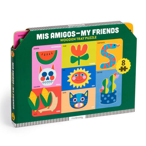 Mis Amigos - My Friends Wooden Tray Puzzle