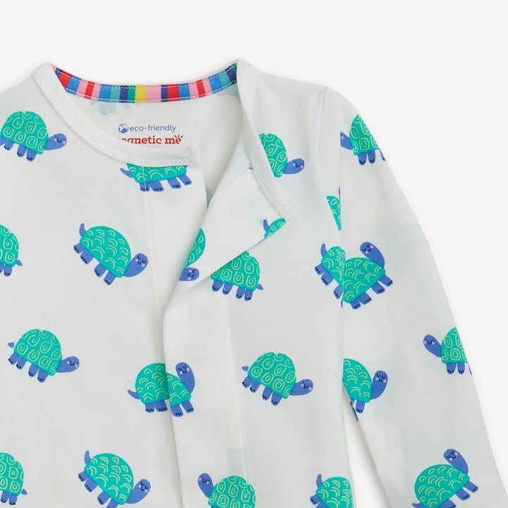 Turtle Stripe CloudStretch Footie 2-Pack