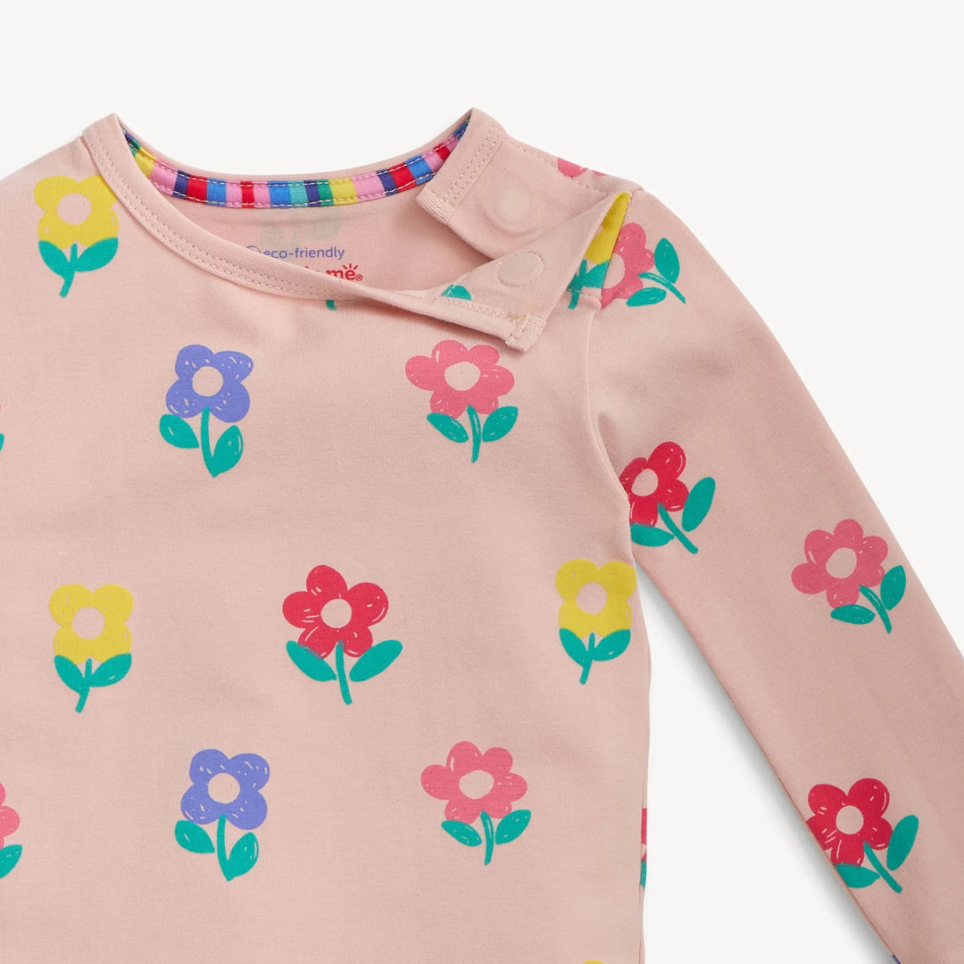 Floral Stripe CloudStretch L/S Pajamas 2-Pack